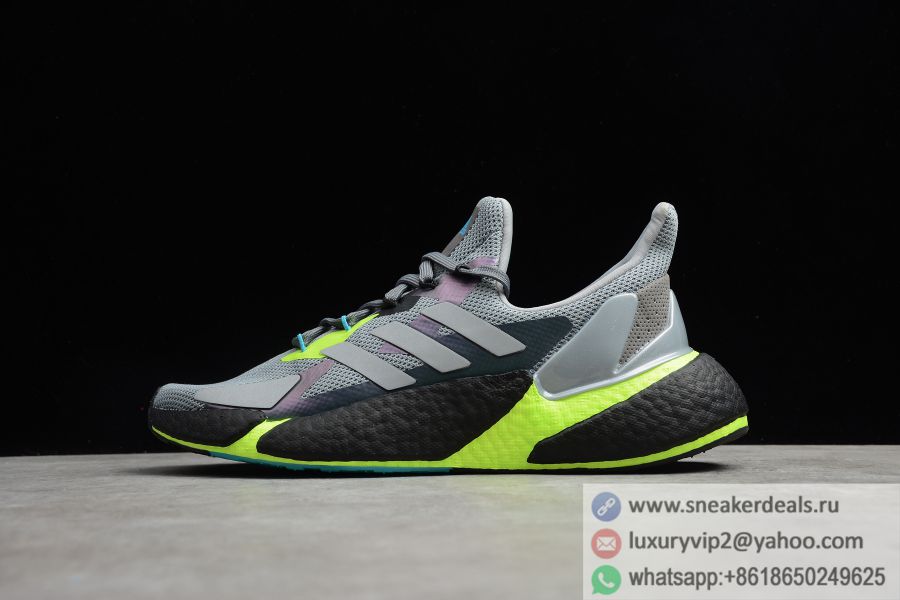 Adidas X9000L4 Boost Cool Grey Volt Yellow Running FW8385 Unisex Shoes